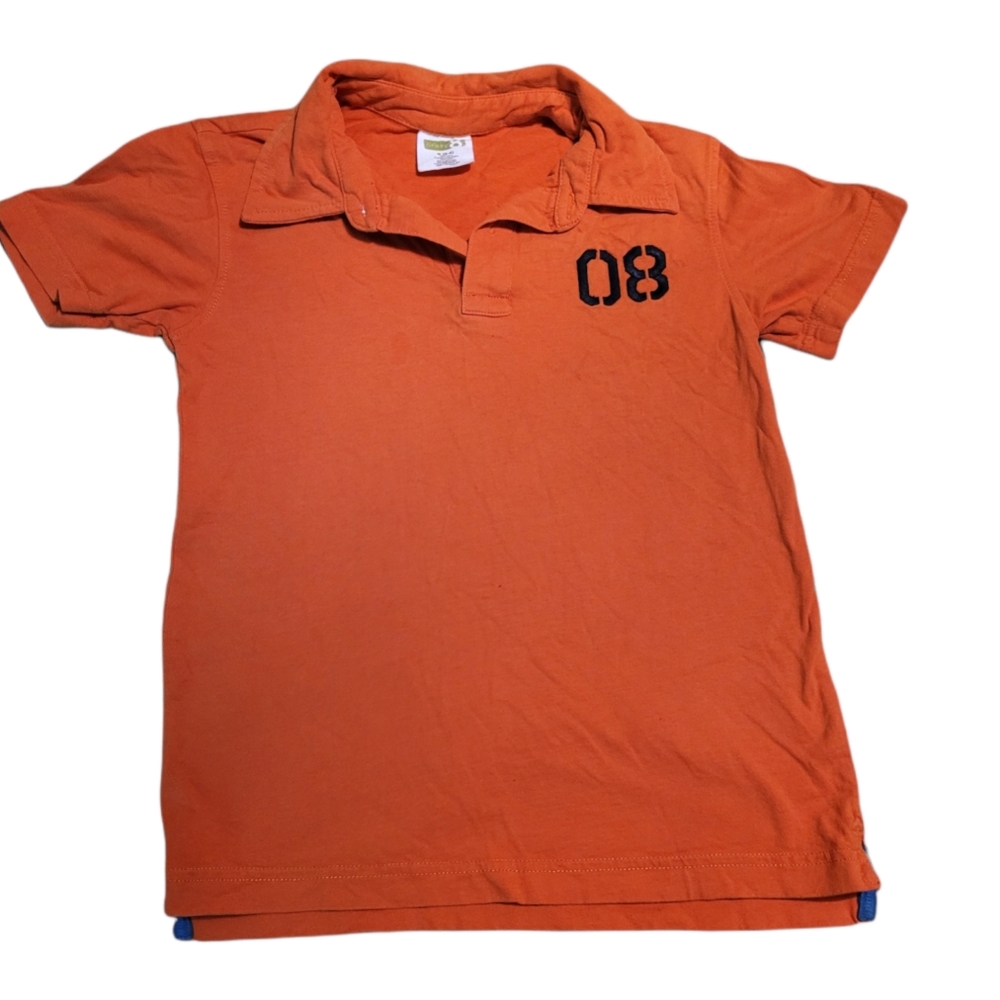 Crazy 8 boys orange golf shirt short sleeve spring small 5/6
